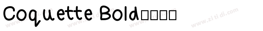 Coquette Bold字体转换